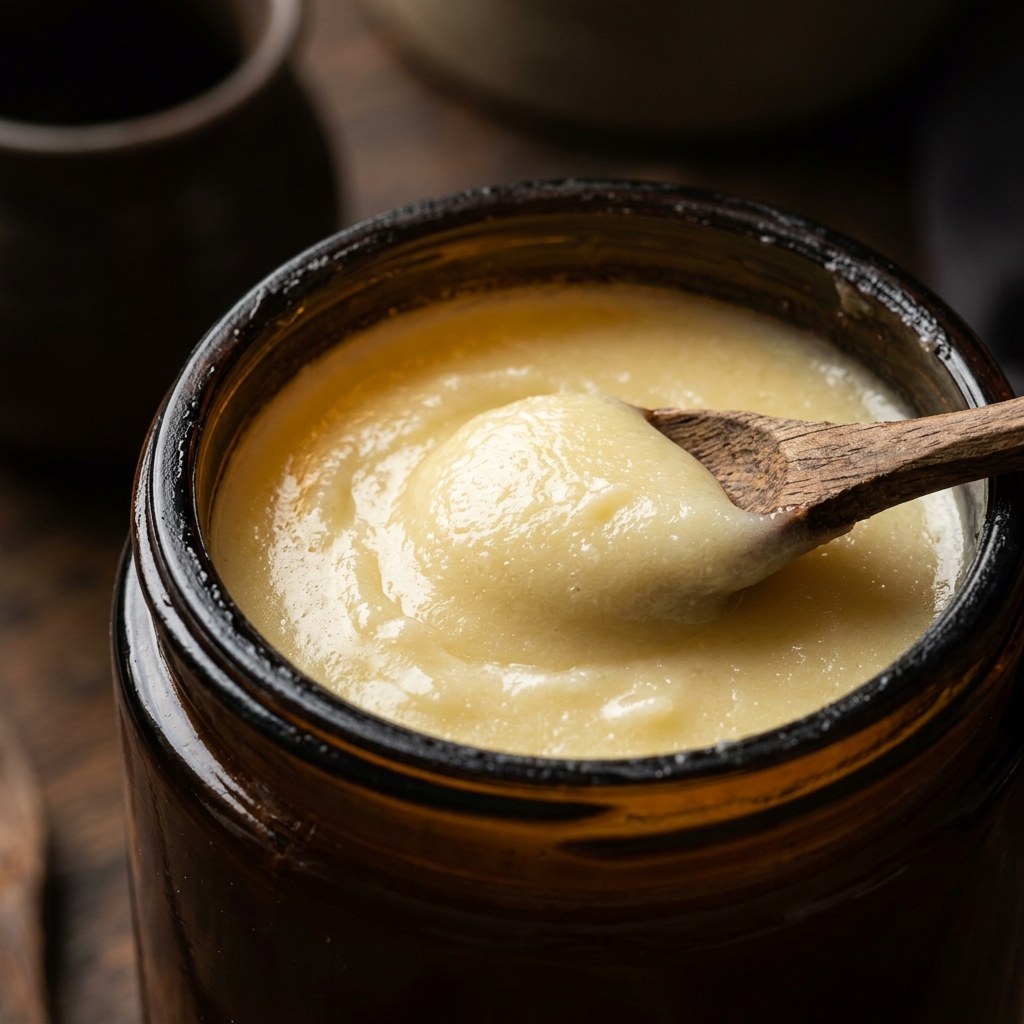 Buffalo A2 Ghee texture closeup